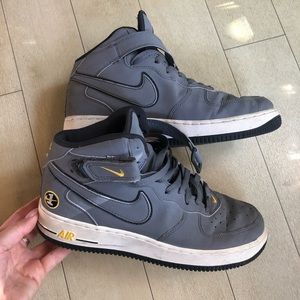 Grey 1 of a kind NIKE high tops